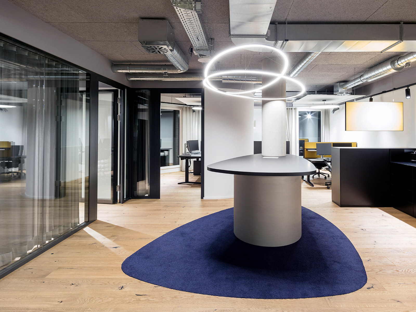 Strenger Haus Büro Innen Insel